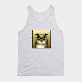 Owl plop Tank Top